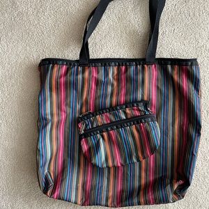 LeSportsac nylon tote (just added makeup pouch)!